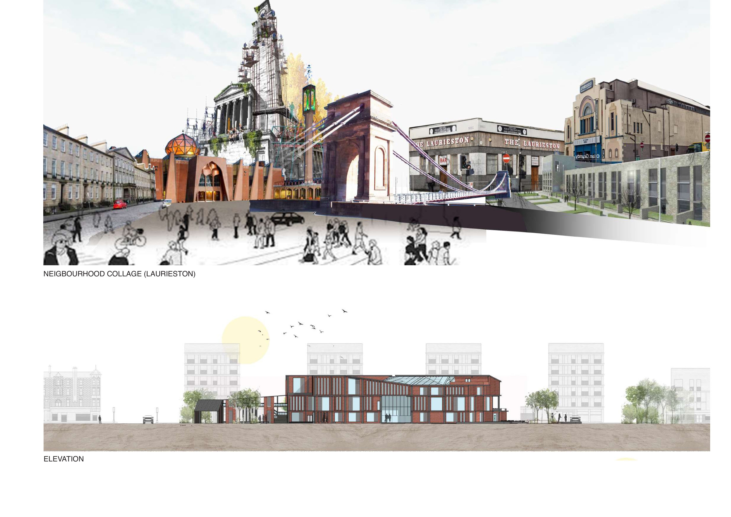 Neighbourhood Revival elevation and collage