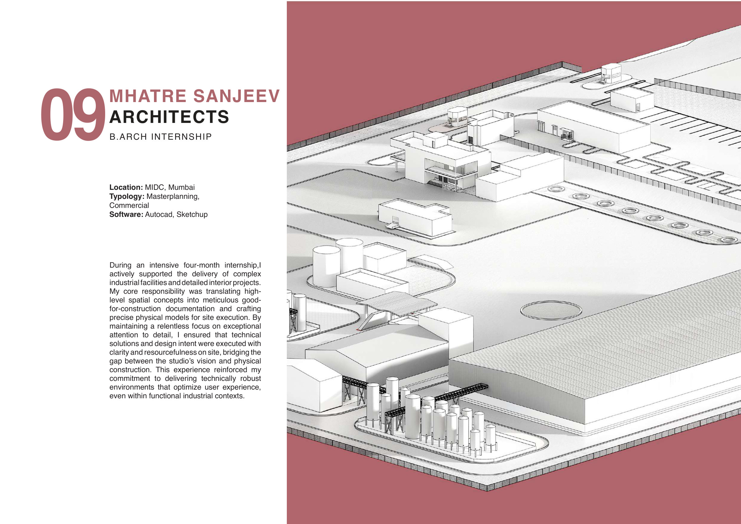 Mhatre Sanjeev Architects internship overview