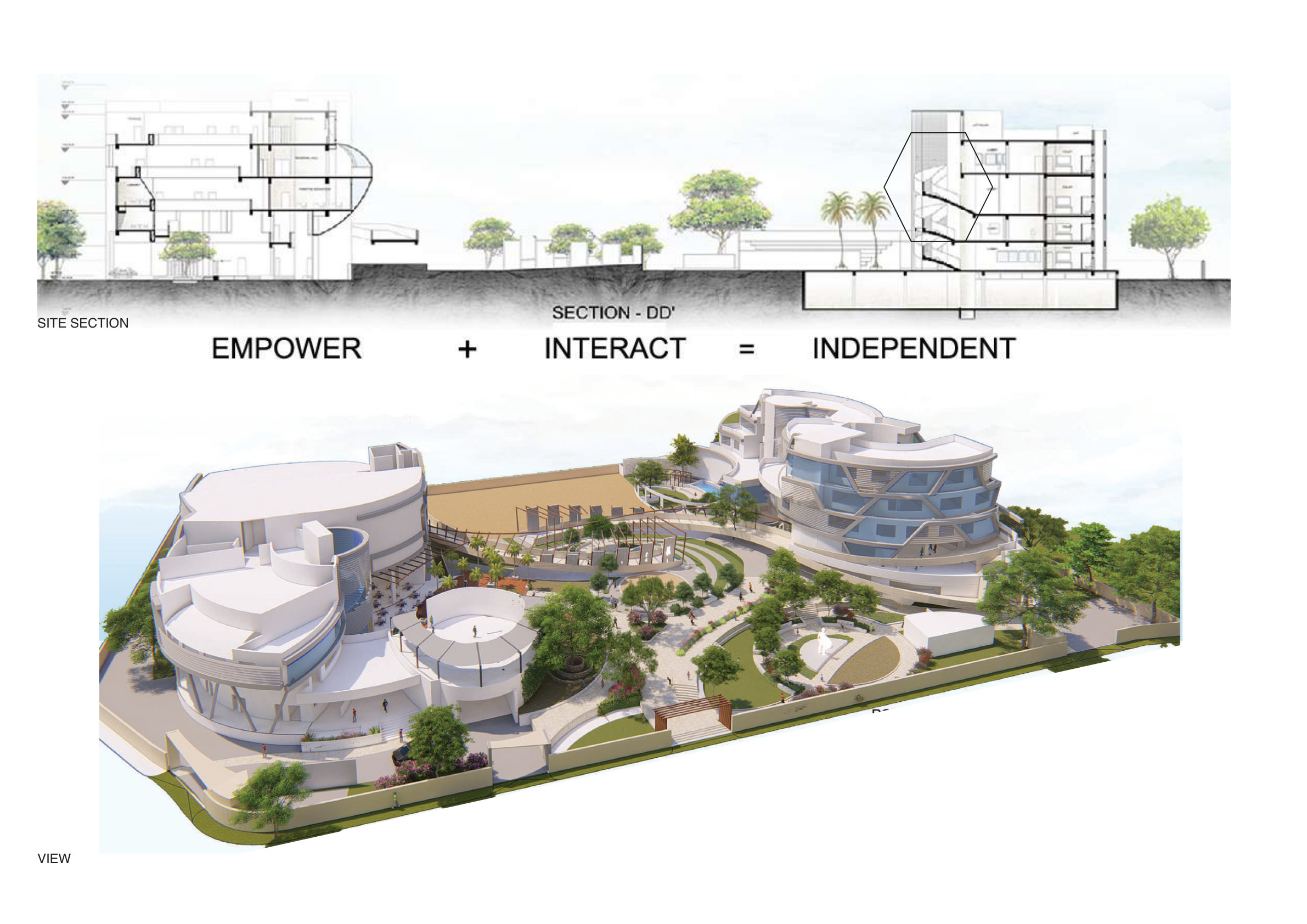Institute for Transgender Empowerment site section and view